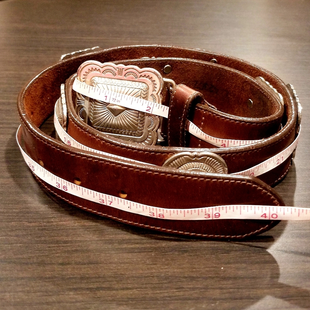 Vintage Brighton Brown Leather Belt - Picture 8 of 8